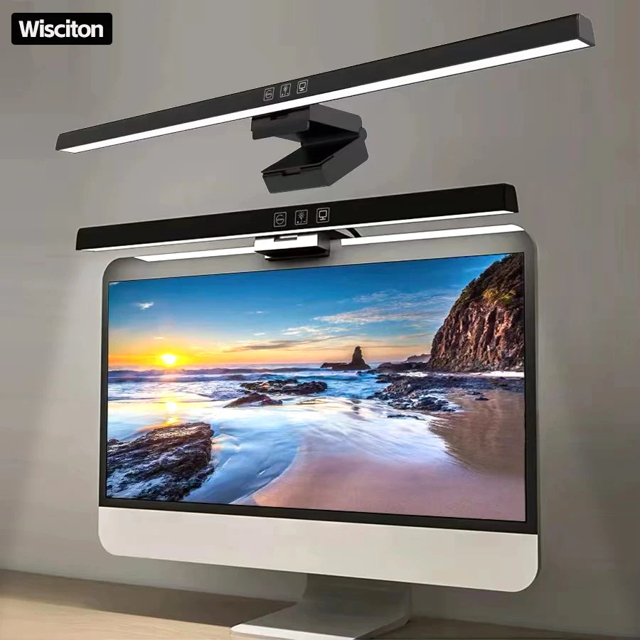 LED Computer Monitor Light Bar – Eye-Care Screen Mounted Lamp for Work, Study and Night Reading