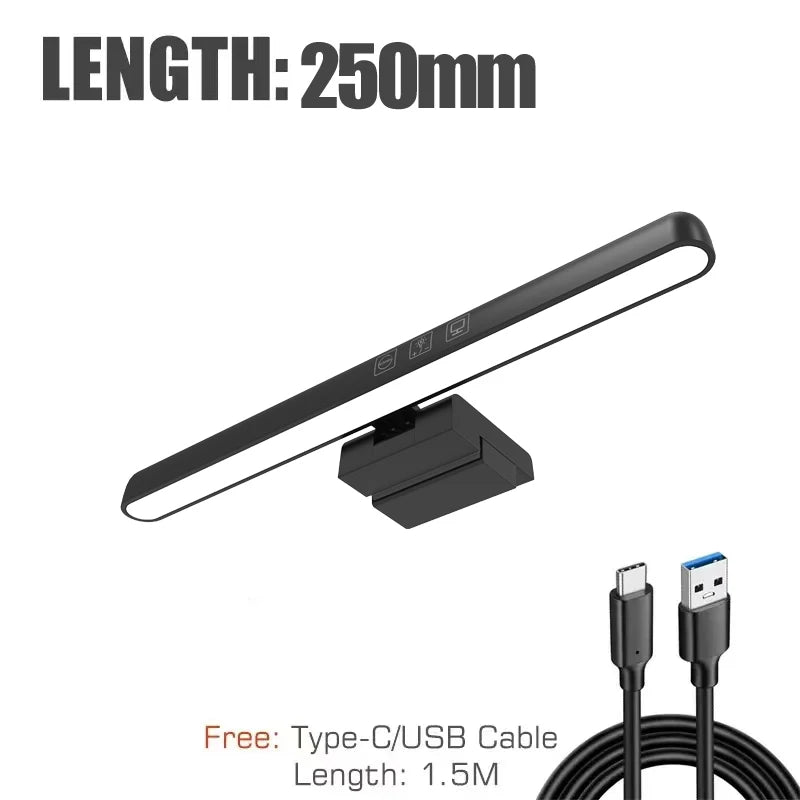 LED Computer Monitor Light Bar – Eye-Care Screen Mounted Lamp for Work, Study and Night Reading