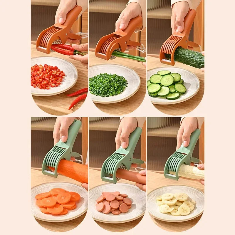 Stainless Steel Vegetable & Fruit Slicer – Multi-Functional Precision for Effortless Meal Prep
