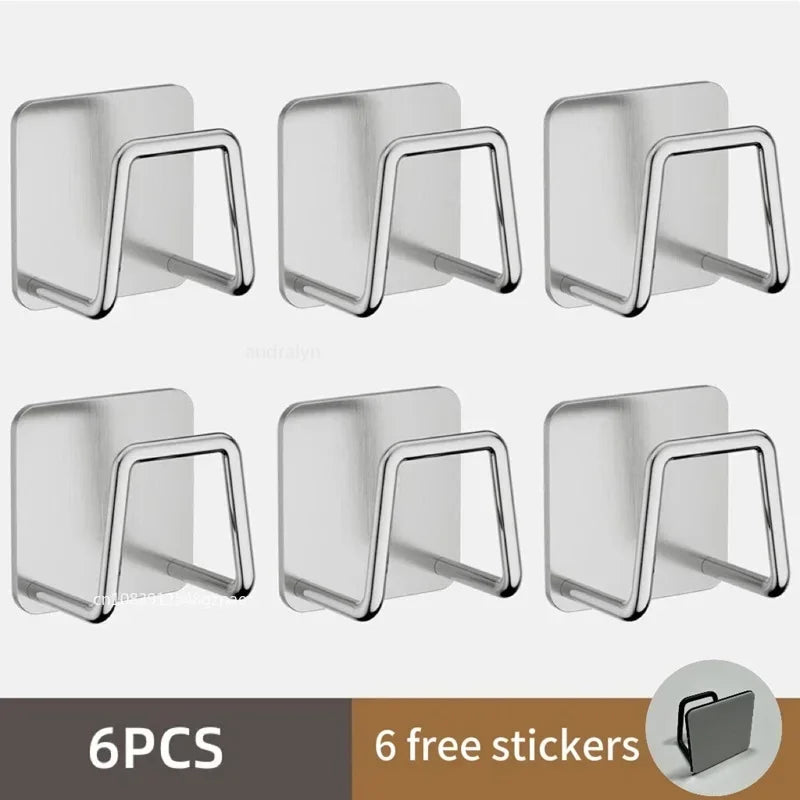 Stainless Steel Sink Sponge Rack – Self-Adhesive, Rustproof & Space-Saving Kitchen Storage
