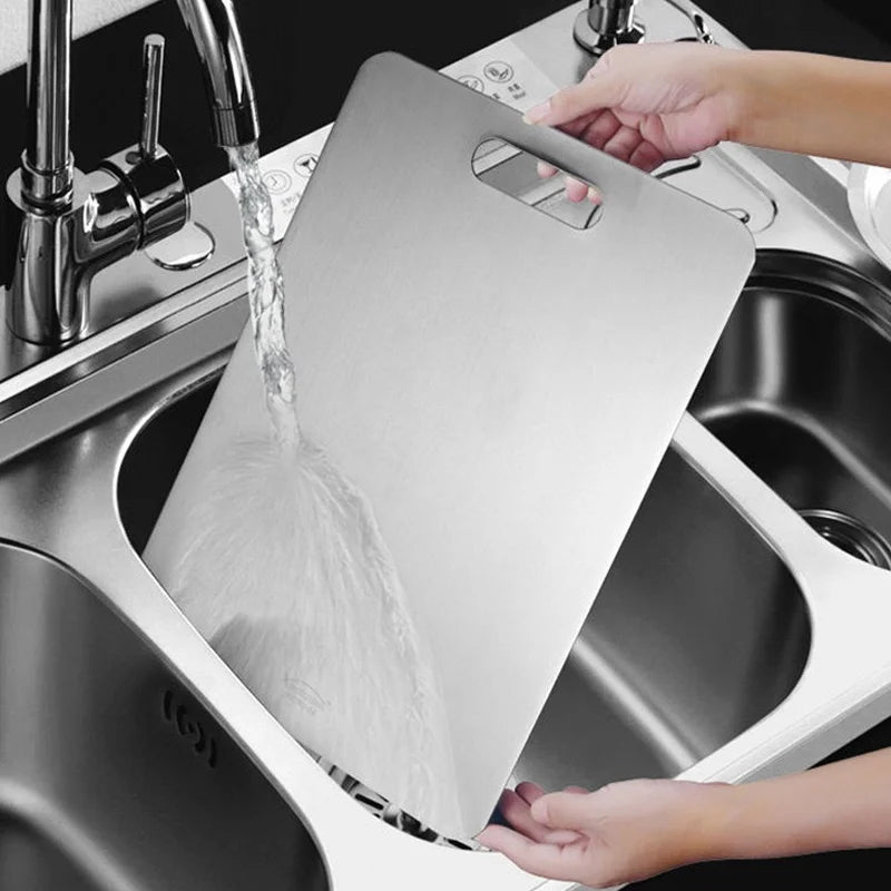 Titanium Stainless Steel Cutting Board – Premium 316 Steel, Hygienic & Ultra-Durable