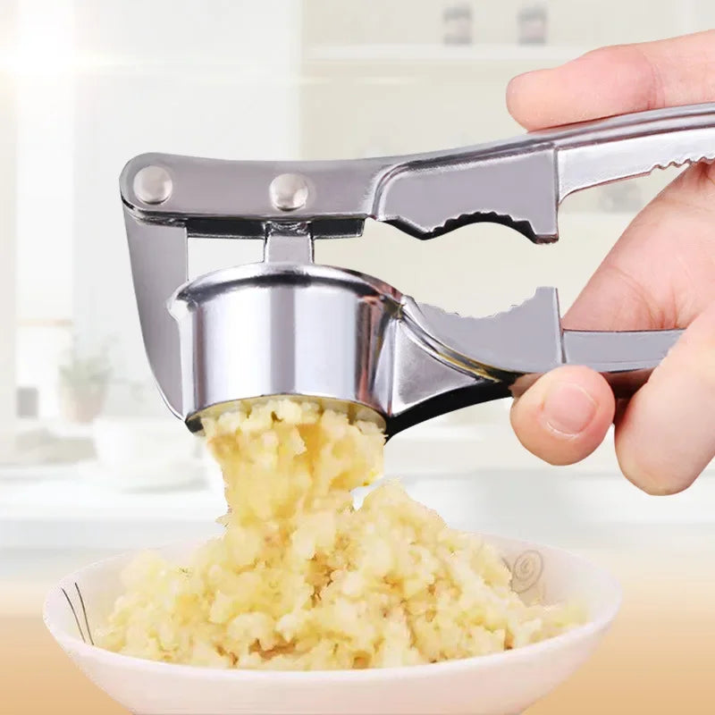 Garlic press kitchen gadget