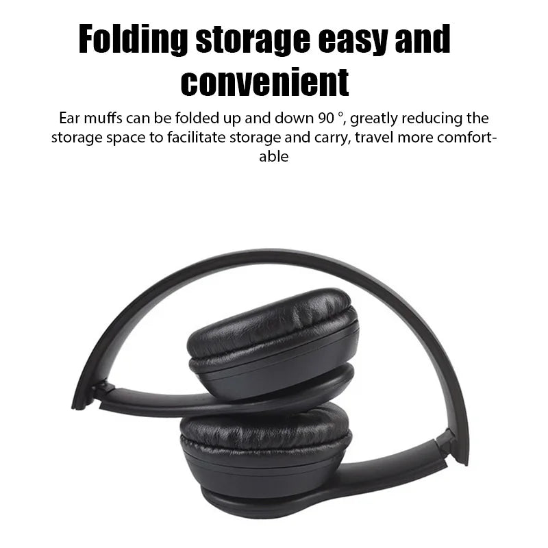 Stereo P47 Bluetooth 5.0 Wireless Headset – Foldable, Lightweight, and Built for Everyday Use