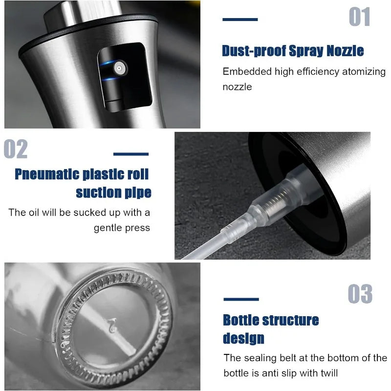 200ML Stainless Steel Oil Sprayer