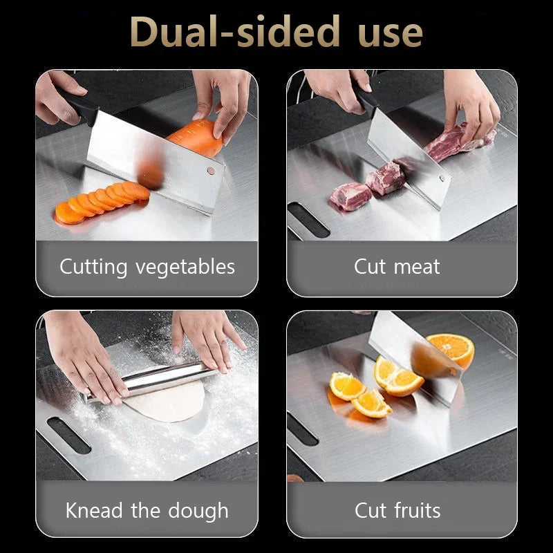 Titanium Stainless Steel Cutting Board – Premium 316 Steel, Hygienic & Ultra-Durable