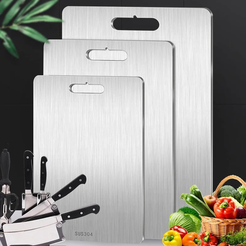 Titanium Stainless Steel Cutting Board – Premium 316 Steel, Hygienic & Ultra-Durable