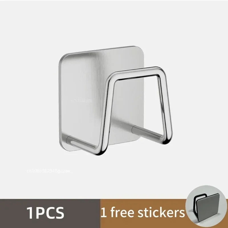 Stainless Steel Sink Sponge Rack – Self-Adhesive, Rustproof & Space-Saving Kitchen Storage