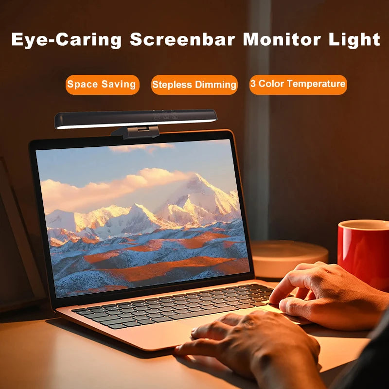 LED Computer Monitor Light Bar – Eye-Care Screen Mounted Lamp for Work, Study and Night Reading