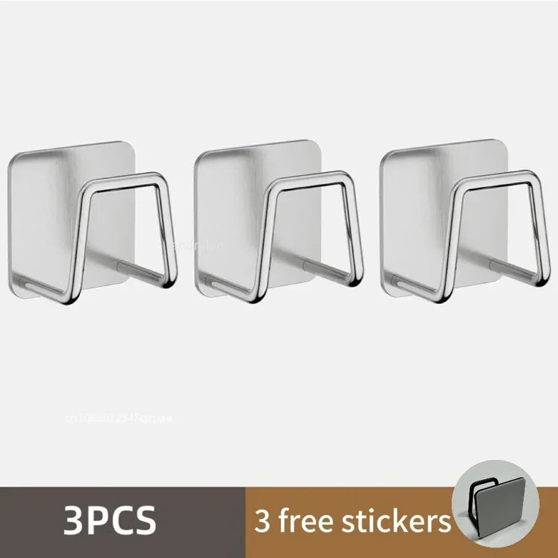 Stainless Steel Sink Sponge Rack – Self-Adhesive, Rustproof & Space-Saving Kitchen Storage