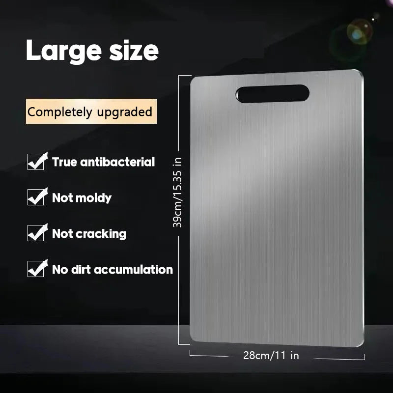 Titanium Stainless Steel Cutting Board – Premium 316 Steel, Hygienic & Ultra-Durable
