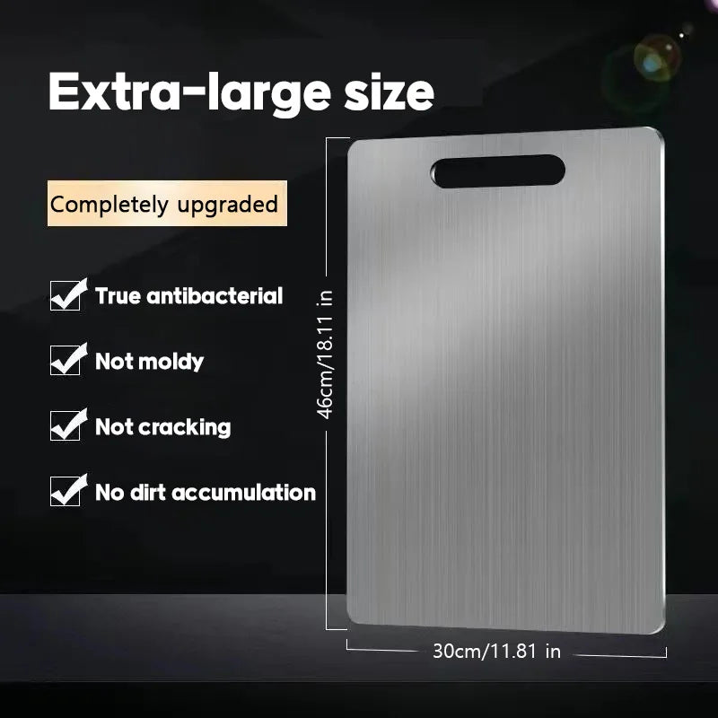 Titanium Stainless Steel Cutting Board – Premium 316 Steel, Hygienic & Ultra-Durable