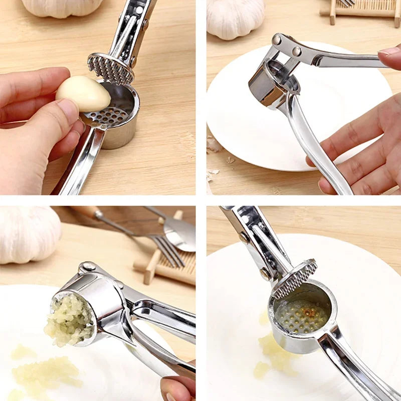 Stainless Steel Garlic Press – Effortless Crushing, Perfect Results Every Time